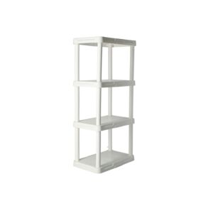4 TIER SHELF 14X22X48" SOLID WHITE 4 TIER SHELF 14X22X48" SOLID WHITE